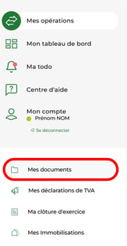 Rubrique mes documents